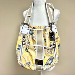 Tyler Rodan gorgeous yellow paisley print shoulder bag